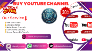 Buy YouTube Channel